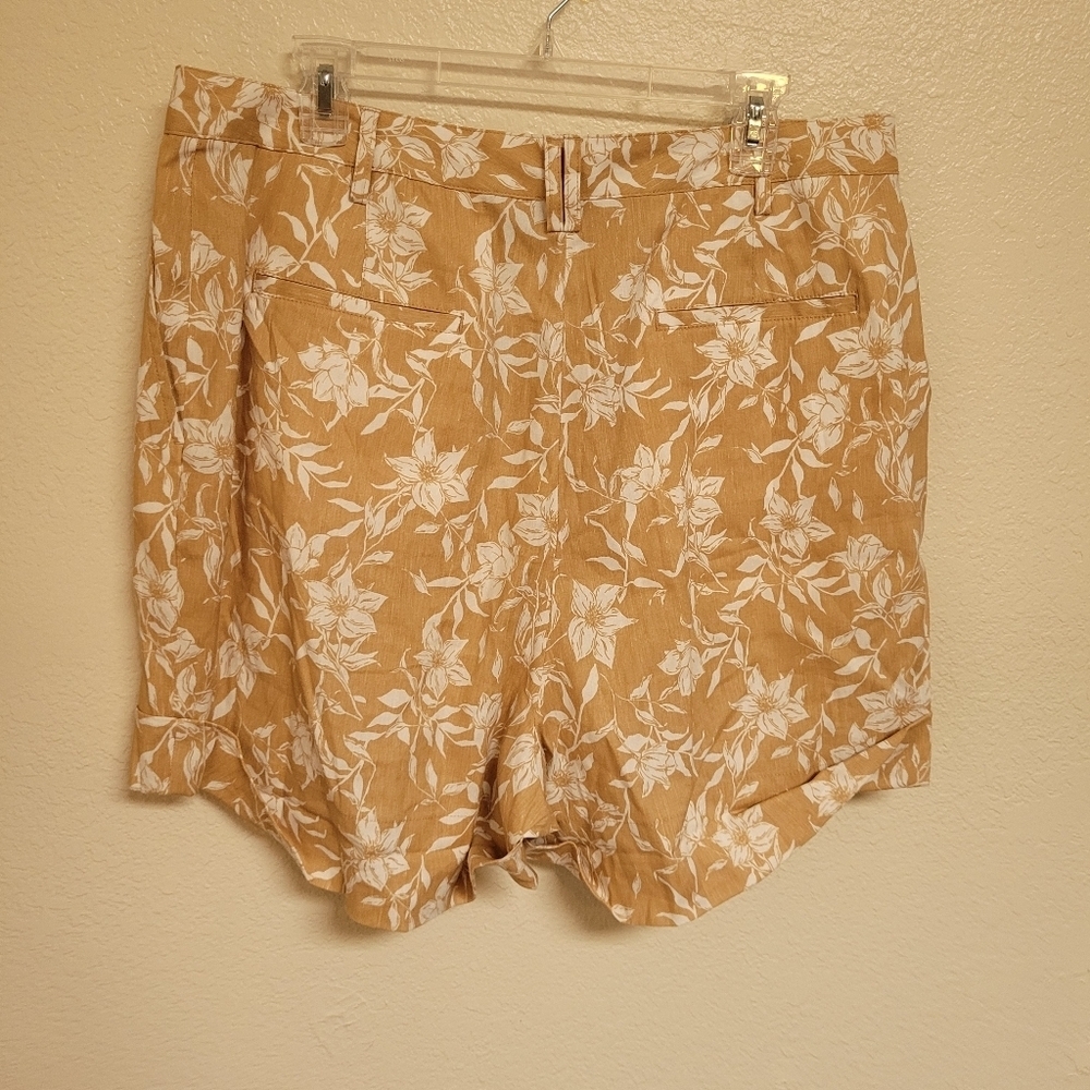 Rag and Bone Ivy Print Tan Linen Blend Shorts NWT - image 7